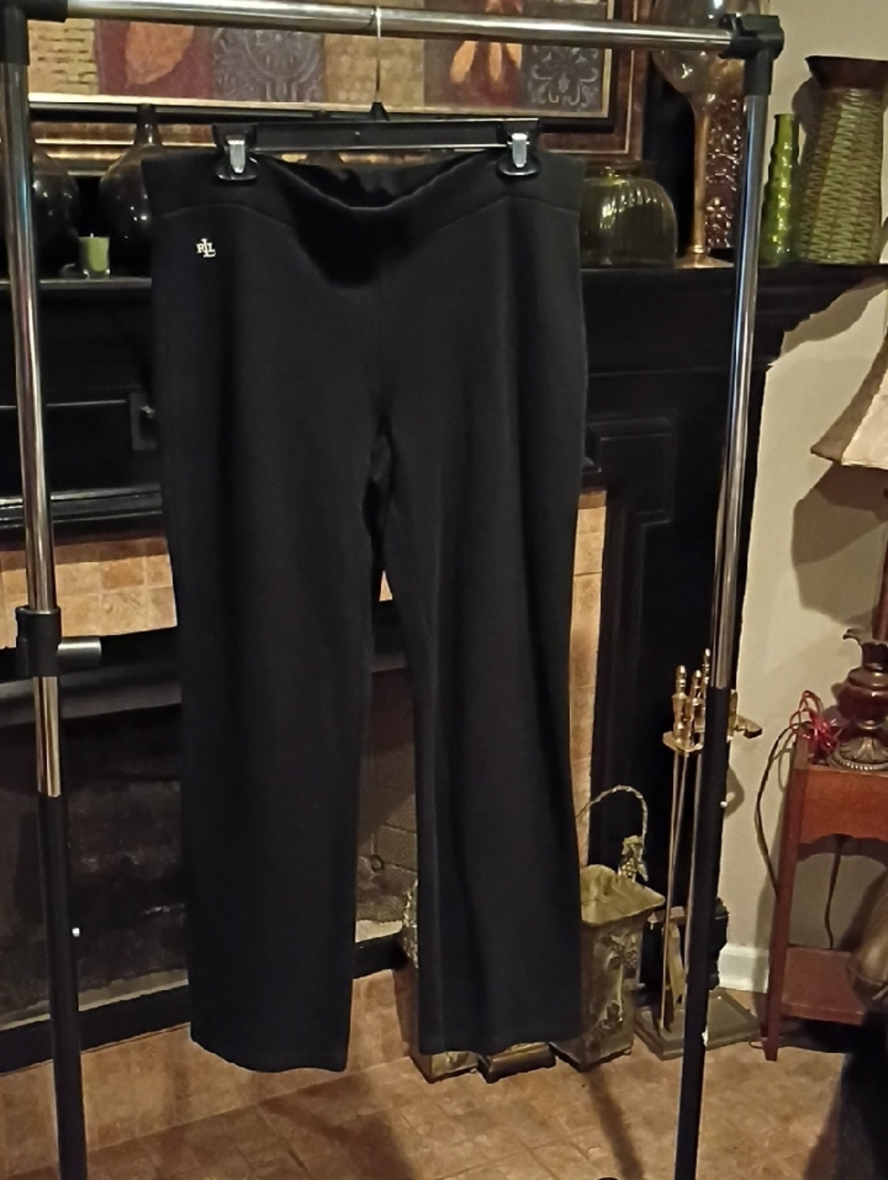 Lauren Ralph Lauren Black  Pants With Banded Waistline - Picture 5 of 7